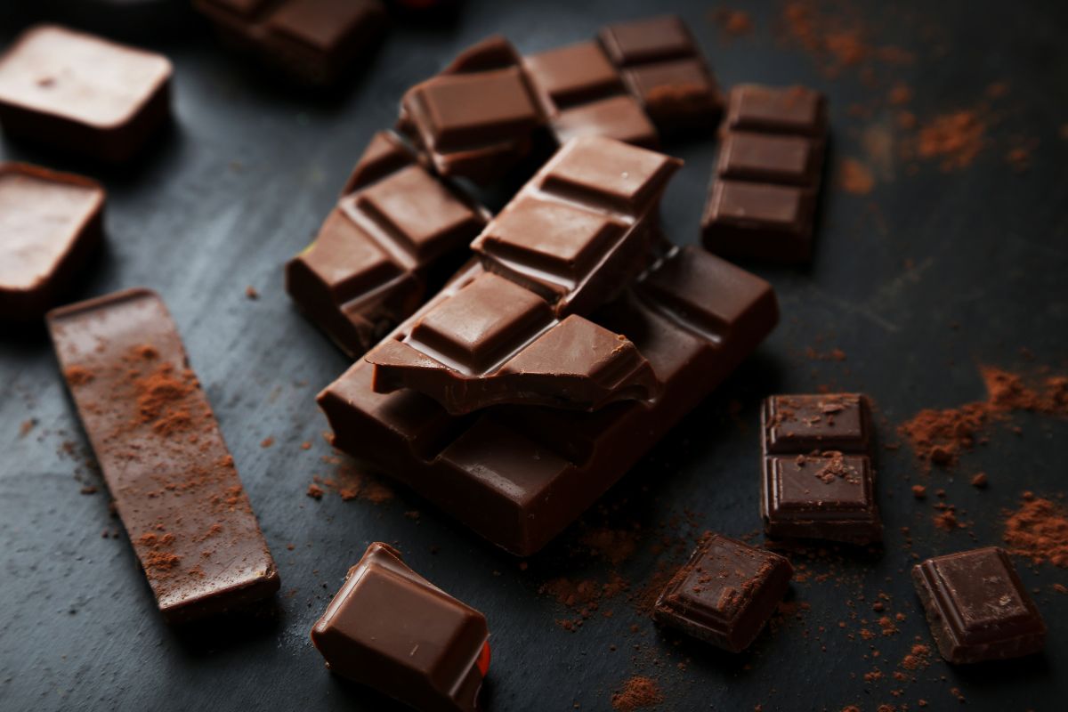 Barra de chocolate amargo