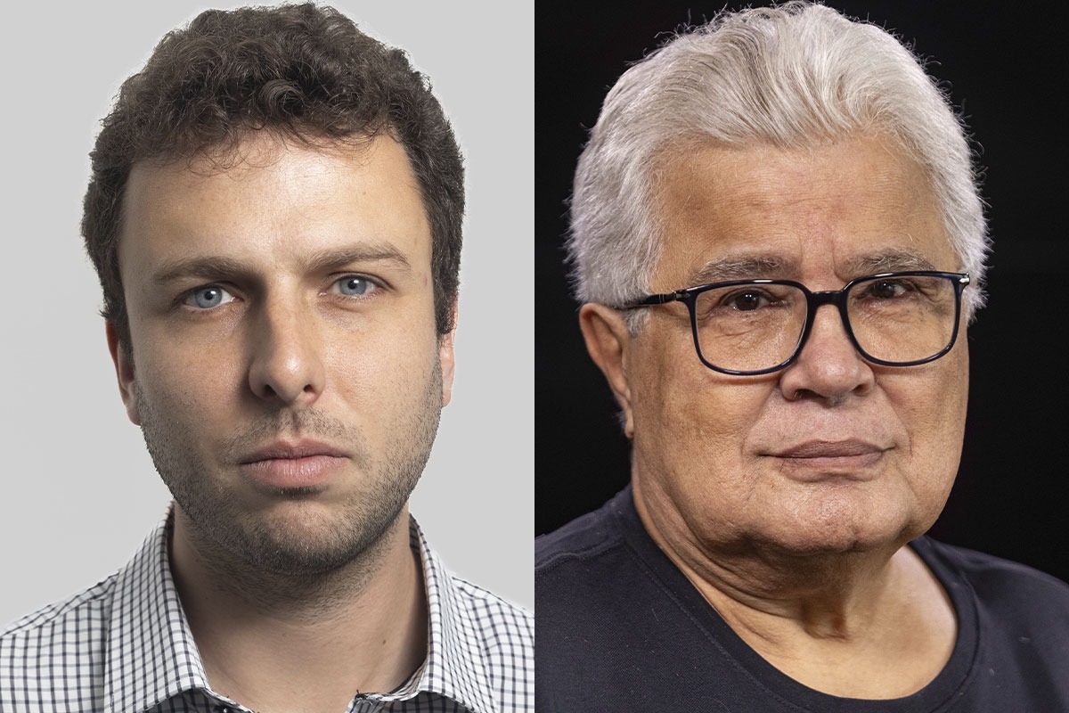 Imagem dos jornalistas Luiz Vassallo e Ricardo Noblat, eleitos entre os 100 jornalistas mais admirados 