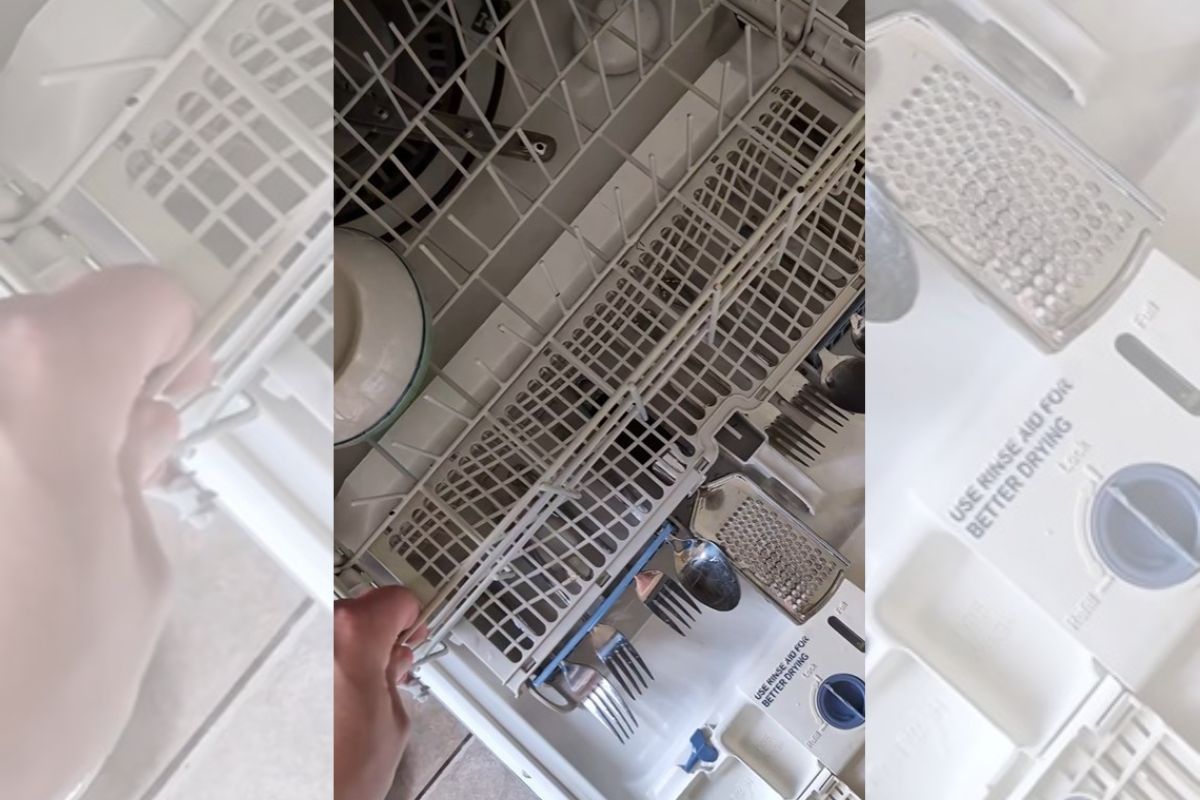 Homem não consegue fechar lava-louças: algo inesperado travava a porta