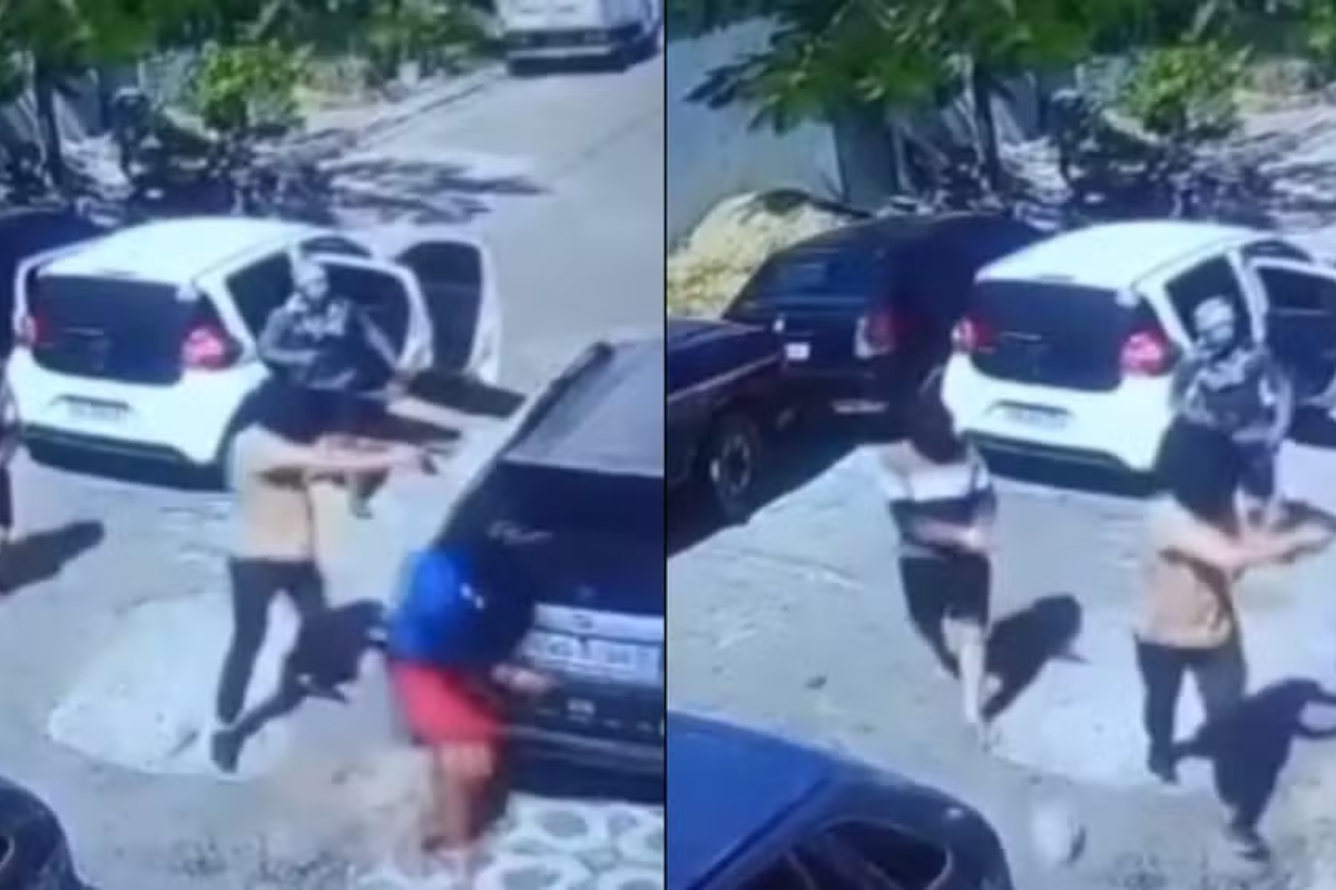 Vídeo: criminosos encapuzados invadem oficina e matam homem a tiros