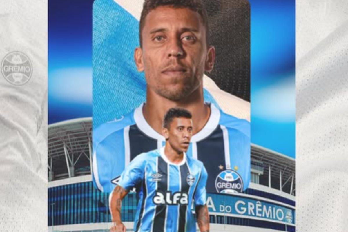 Grêmio anuncia o lateral Marcos Rocha. Veja lances do jogador
