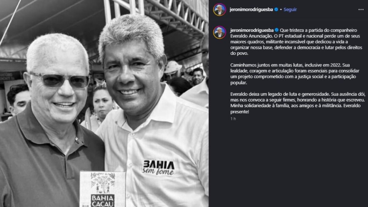 Governador da Bahia presta homenagem