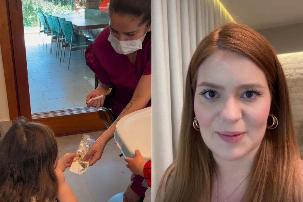 Viih Tube explica por que só uma das babás de seus filhos usa máscara