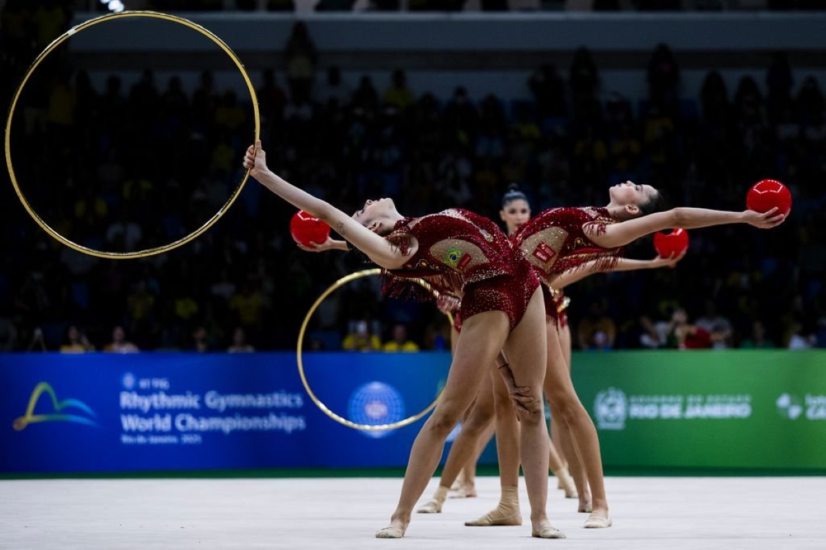 Mundial de Ginástica: Brasil garante melhor nota do grupo em conjuntos