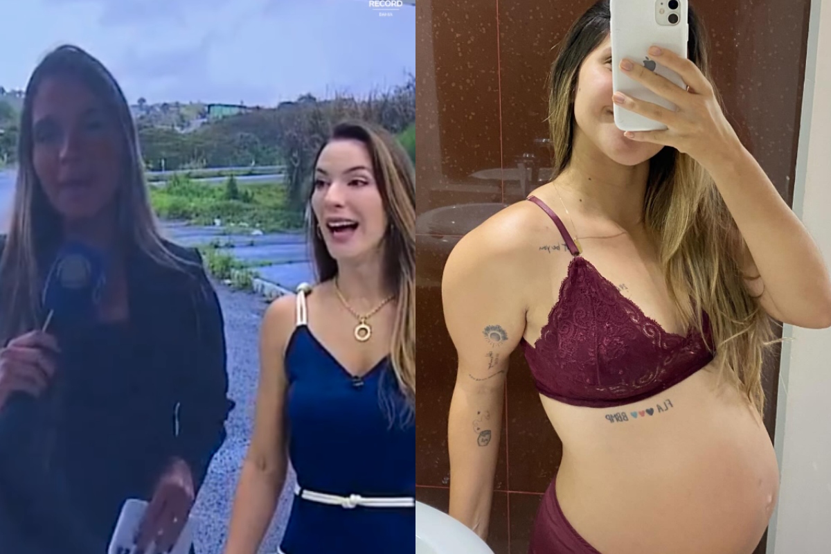 Vídeo: repórter da Record entra em trabalho de parto ao vivo
