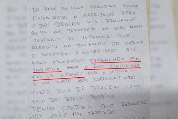 Carta de empresário após trocar de advogado pela 3ª vez
