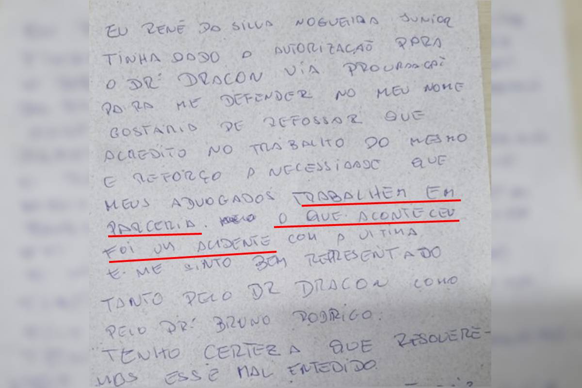 Empresário que matou gari a tiros escreve carta após mudar de advogado