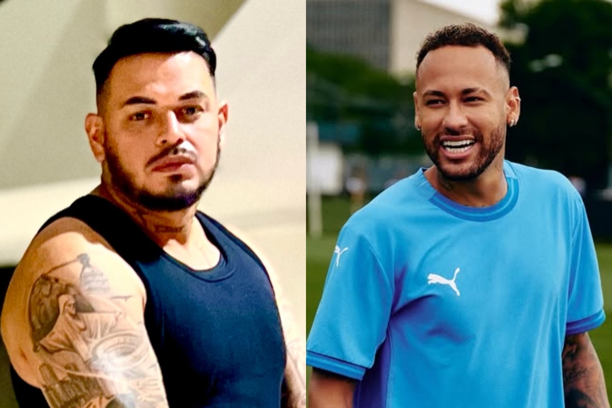 Ex-padrasto de Lexa, Cacau Junior homenageia Neymar com tatuagem