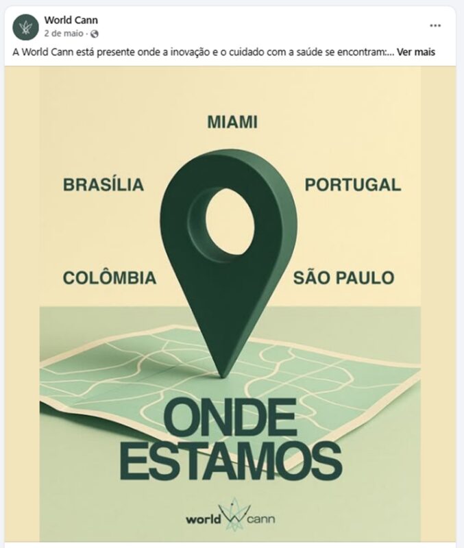 World Cann, a empresa de cannabis do Careca do INSS, está em quatro países do mundo