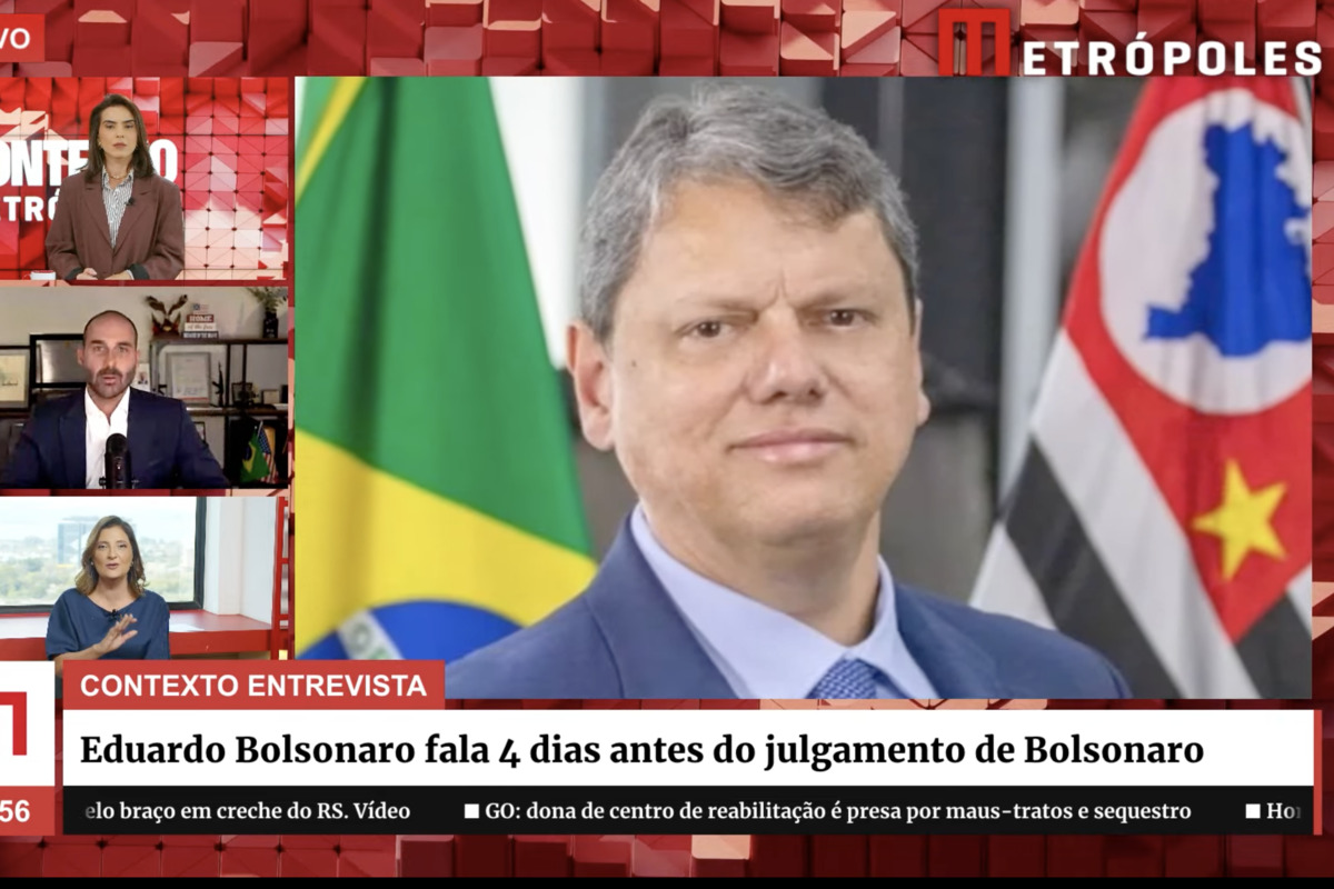 Pesquisa surpreende e mostra Tarcísio na frente de Eduardo em 2026