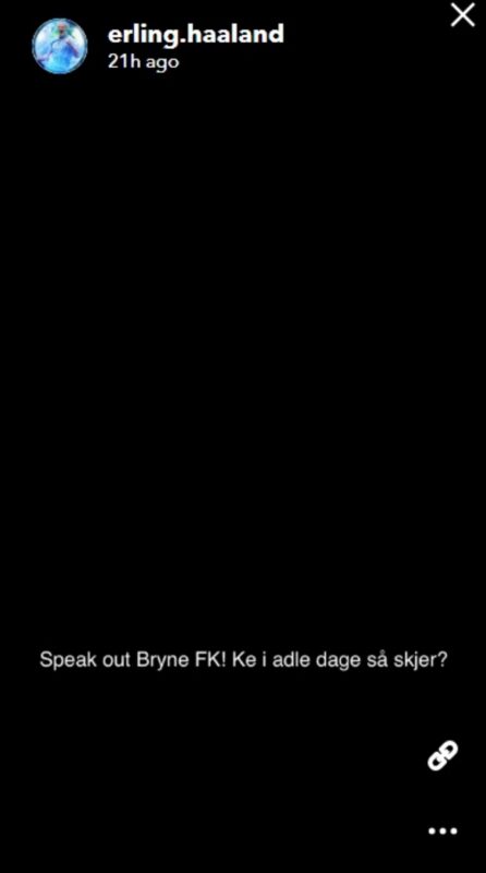 Foto colorida do snap de Haaland - Metrópoles