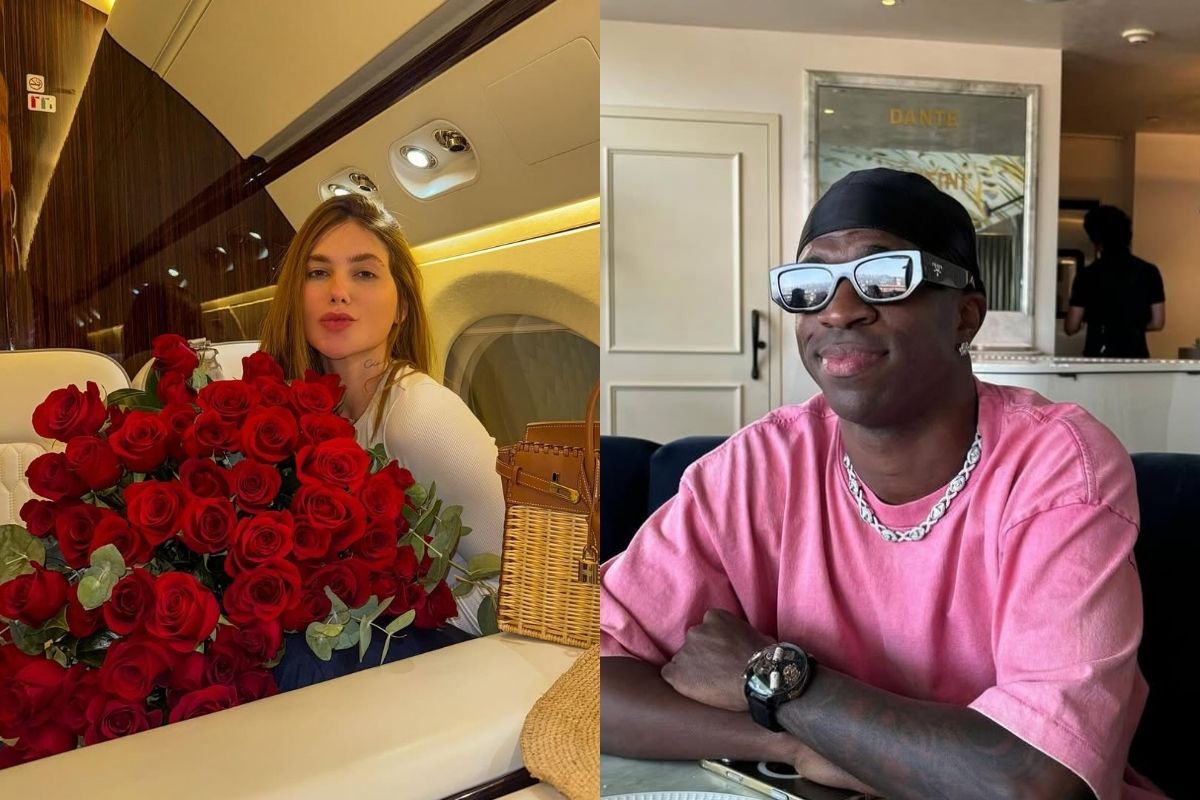 Virginia recebe buquê misterioso após dia de iate com Vini Jr.