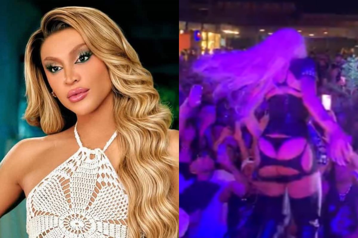 Pabllo Vittar pula no público, não é segurada e cai no chão; assista