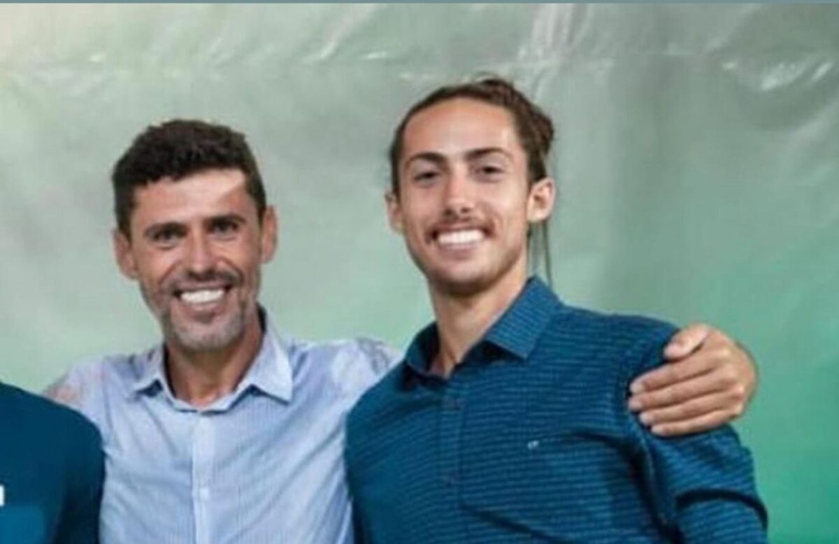 Danilo do Mercado com o filho