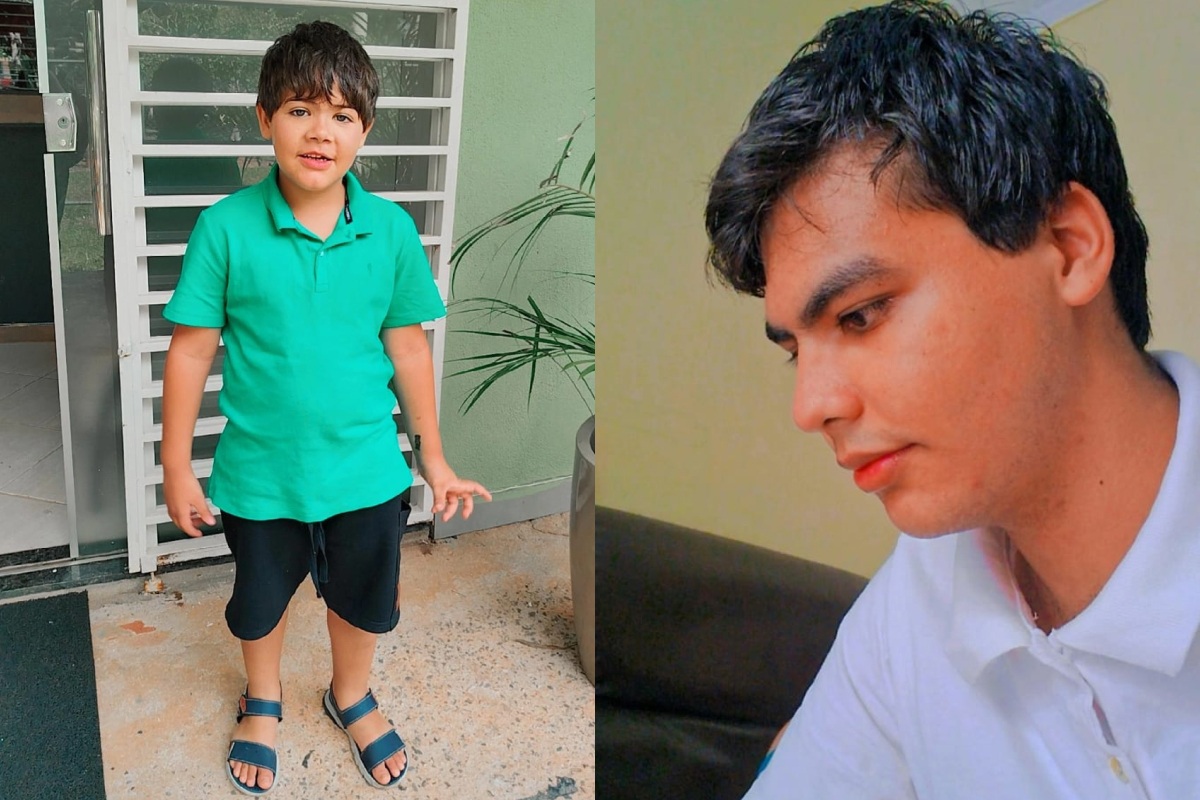 Enzo (à esquerda) e Rafael (à direita): irmãos tiveram o diagnóstico de autismo no SUS