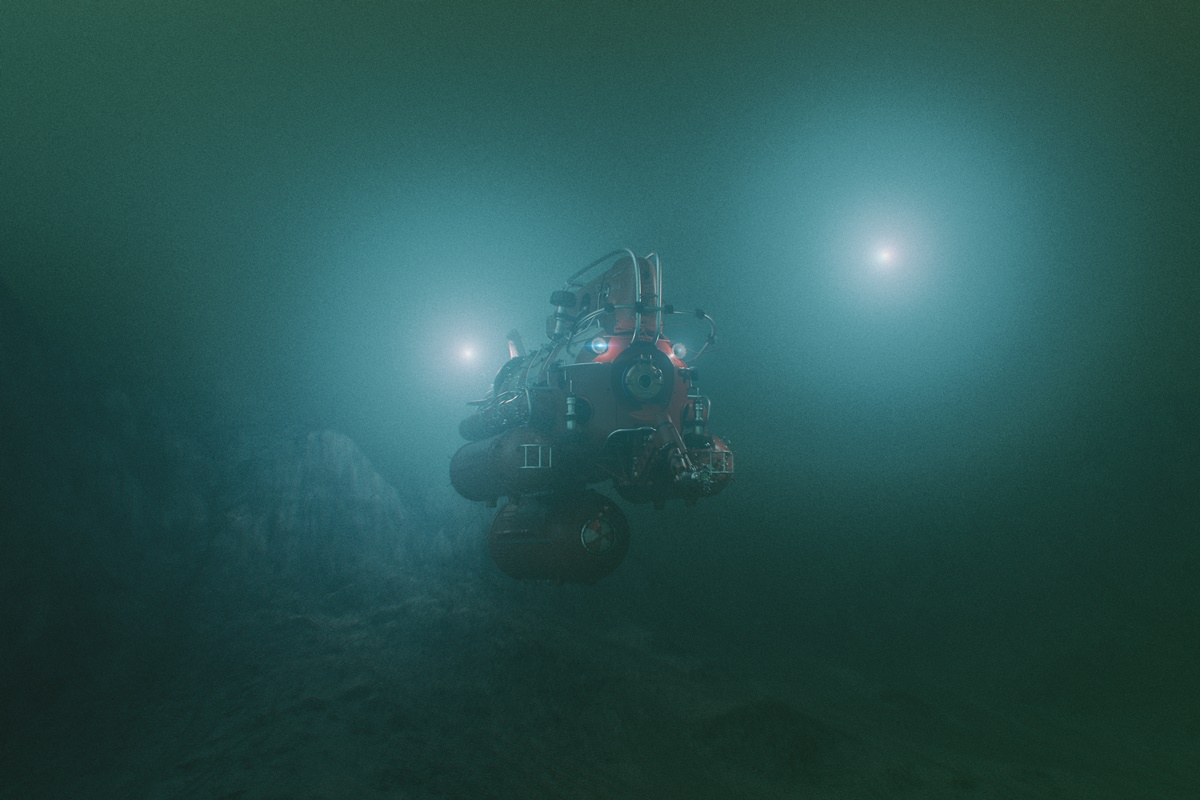 Imagem colorida de Veículos Operados Remotamente (ROVs