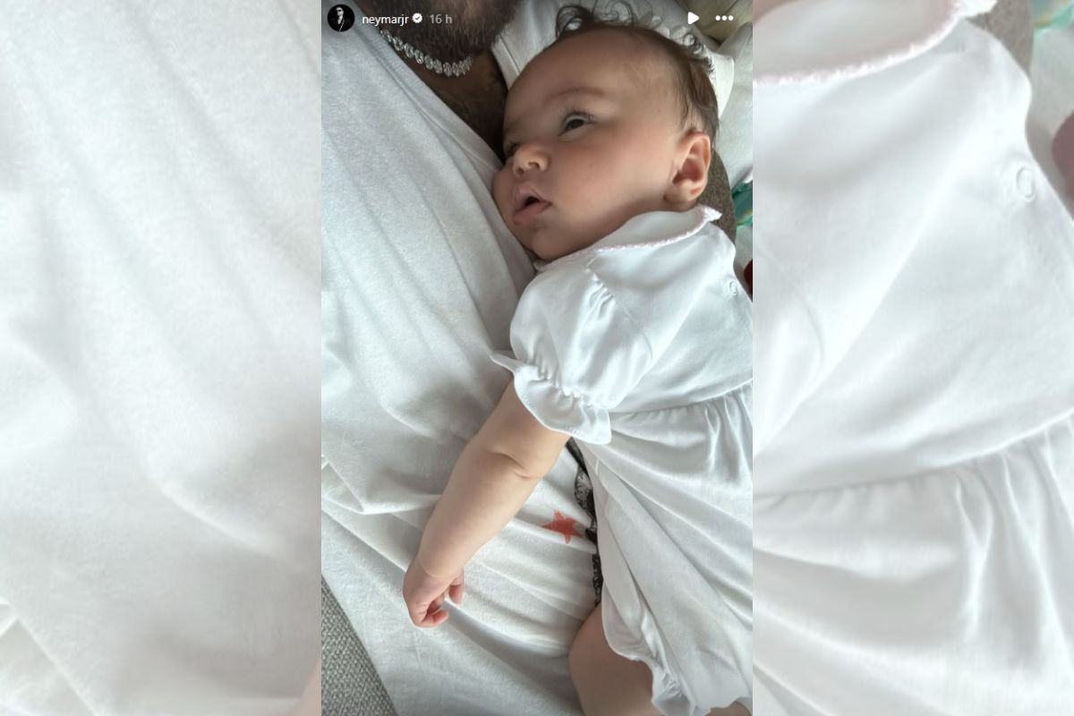 Foto colorida de Mel, filha de Neymar - Metrópoles
