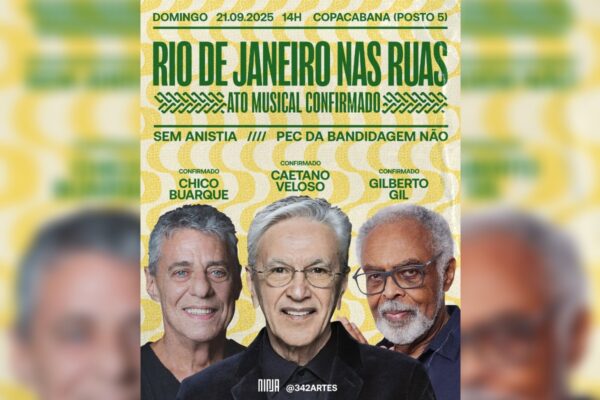 Imagem colorida, Chico Buarque, Veloso e Gil