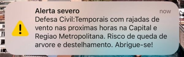 Capital paulista e região metropolitana devem ter temporais nas próximas horas. Há risco de queda de árvores e destelhamento - Metrópoles