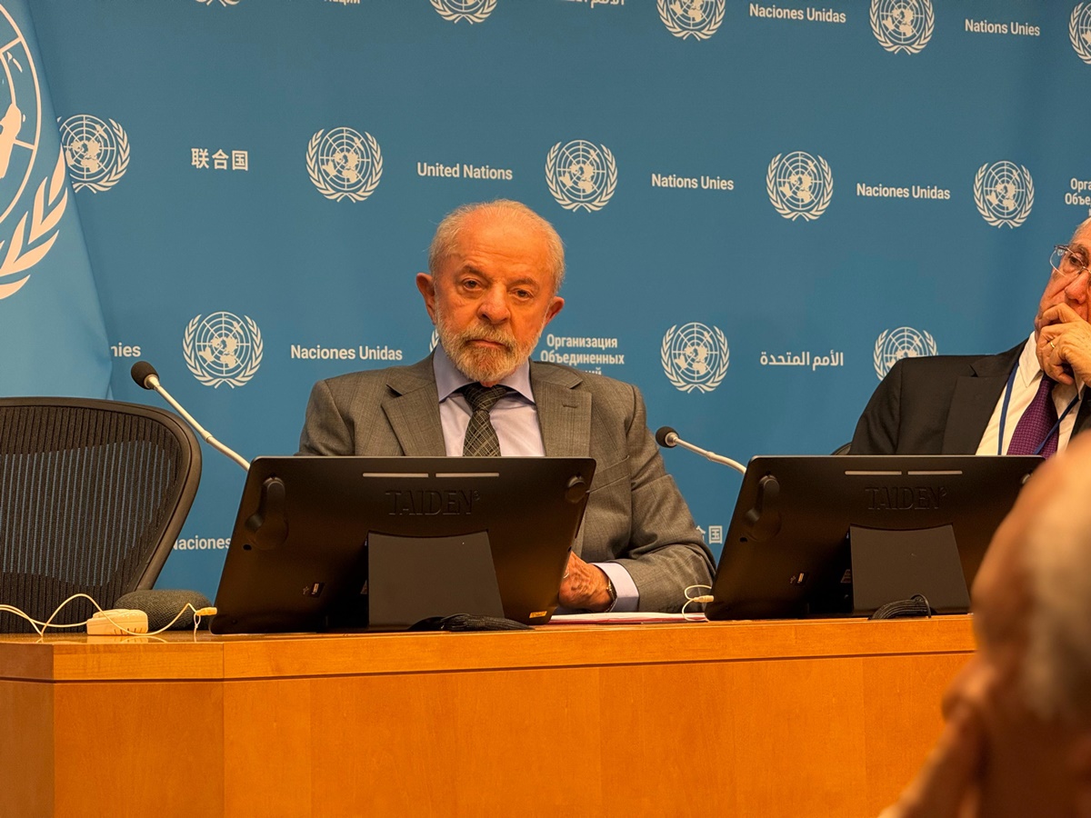 Lula fala à imprensa após a Assembleia Geral da ONU