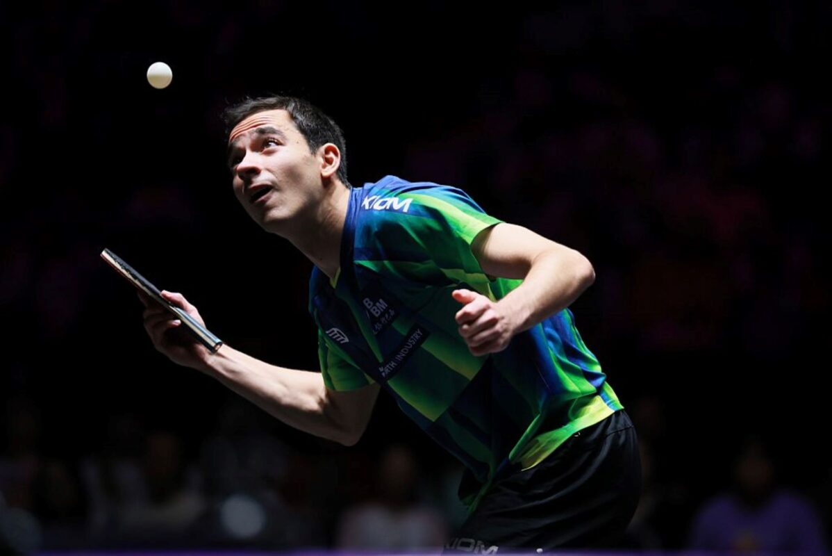 Hugo Calderano perde na estreia no WTT Champions de Montpellier