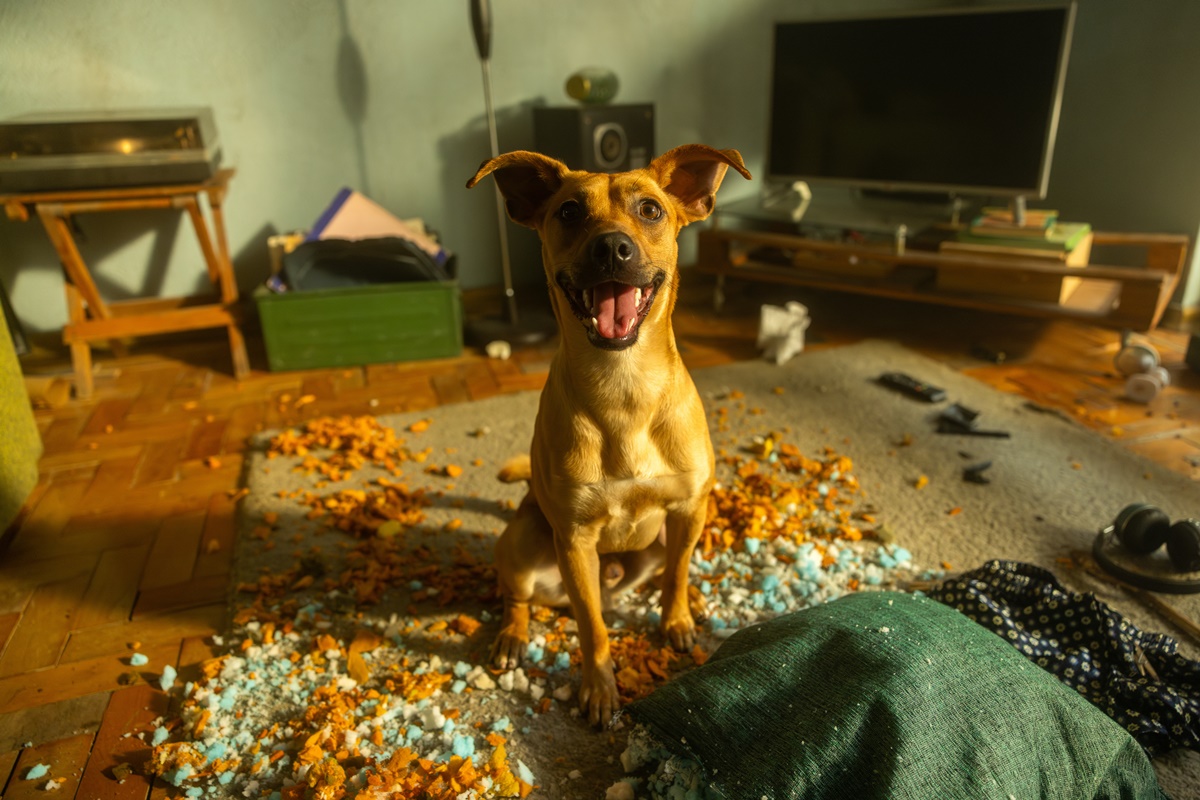 Imagem colorida do cachorro Amendoim caracterizado como Caramelo para filme da Netflix