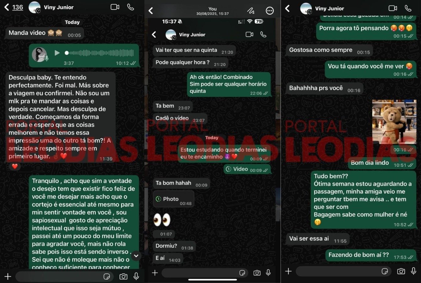 Prints de Vini Jr com modelo