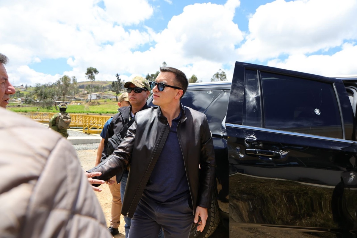 Daniel Noboa: vídeo mostra momento do ataque ao presidente do Equador