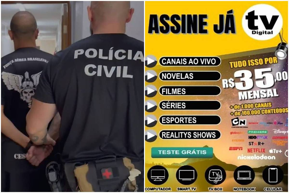 Pai e filho ex-militar vendiam pacotes ilegais de TV a R$ 35 no DF