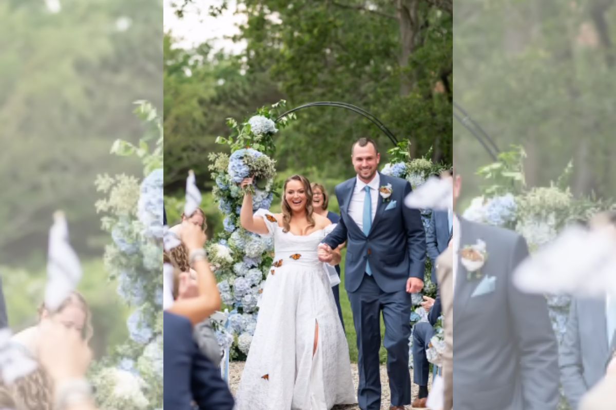 Foto colorida de um casamento - Metrópoles