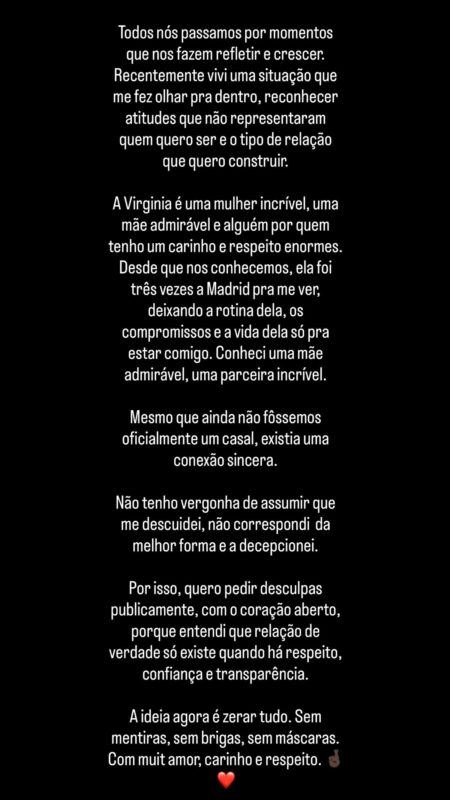 Vini Jr. fala pela primeira vez sobre romance com Virginia Fonseca - Met´ropoles