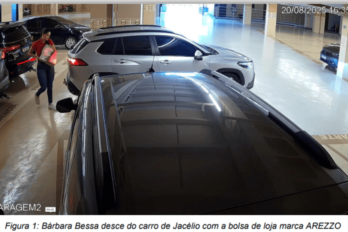 Imagem captada em câmera de segurança da Alepa e obtida pela PF na operação Expertise
