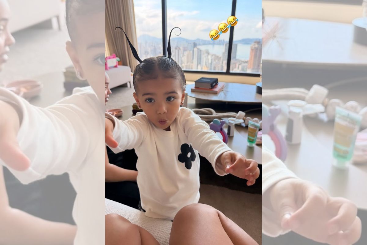 foto colorida Mavie, filha de Neymar e Bruna Biancard 