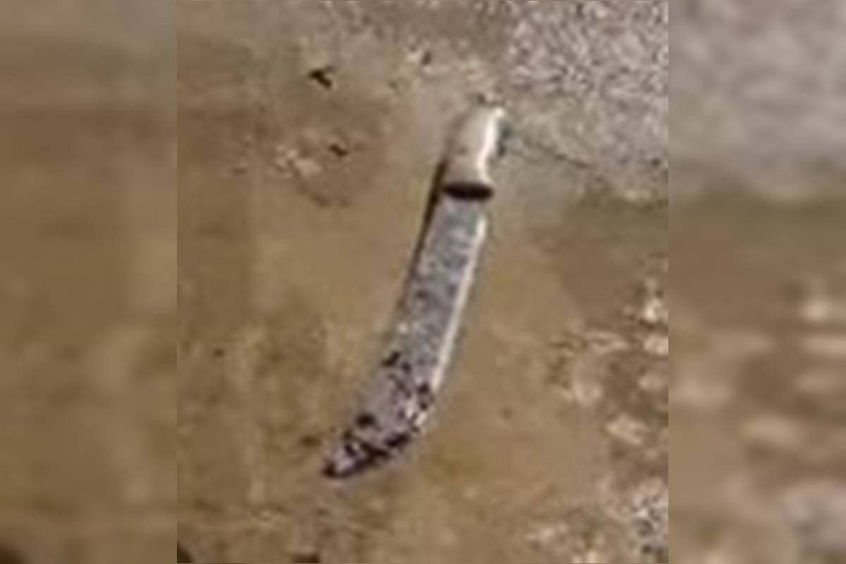 Facão usado na morte de policial penal foi encontrado ainda com sangue