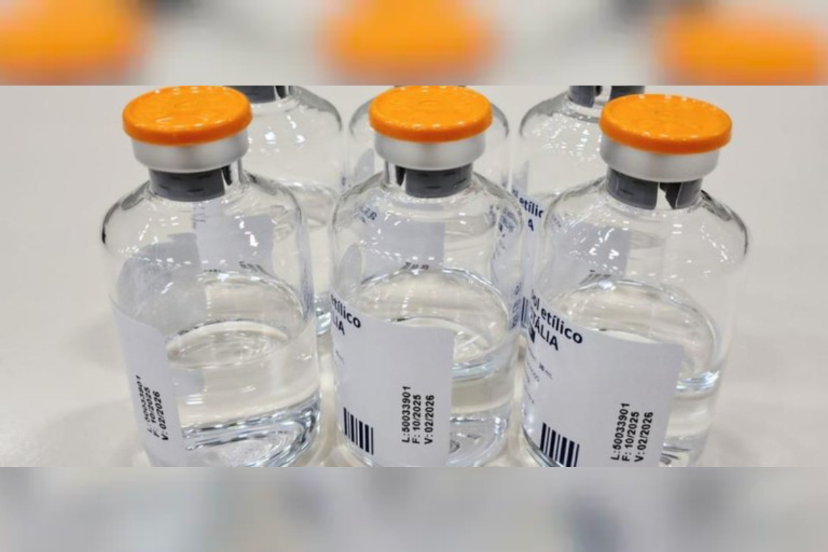 Metanol: SUS recebe doação de 11,5 mil frascos de etanol farmacêutico