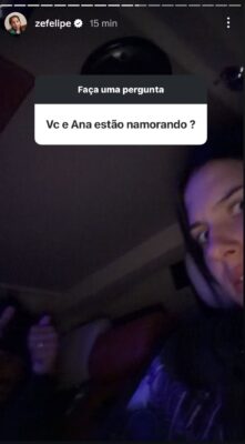 Zé Felipe responde pelos stories se está namorando com Ana Castela