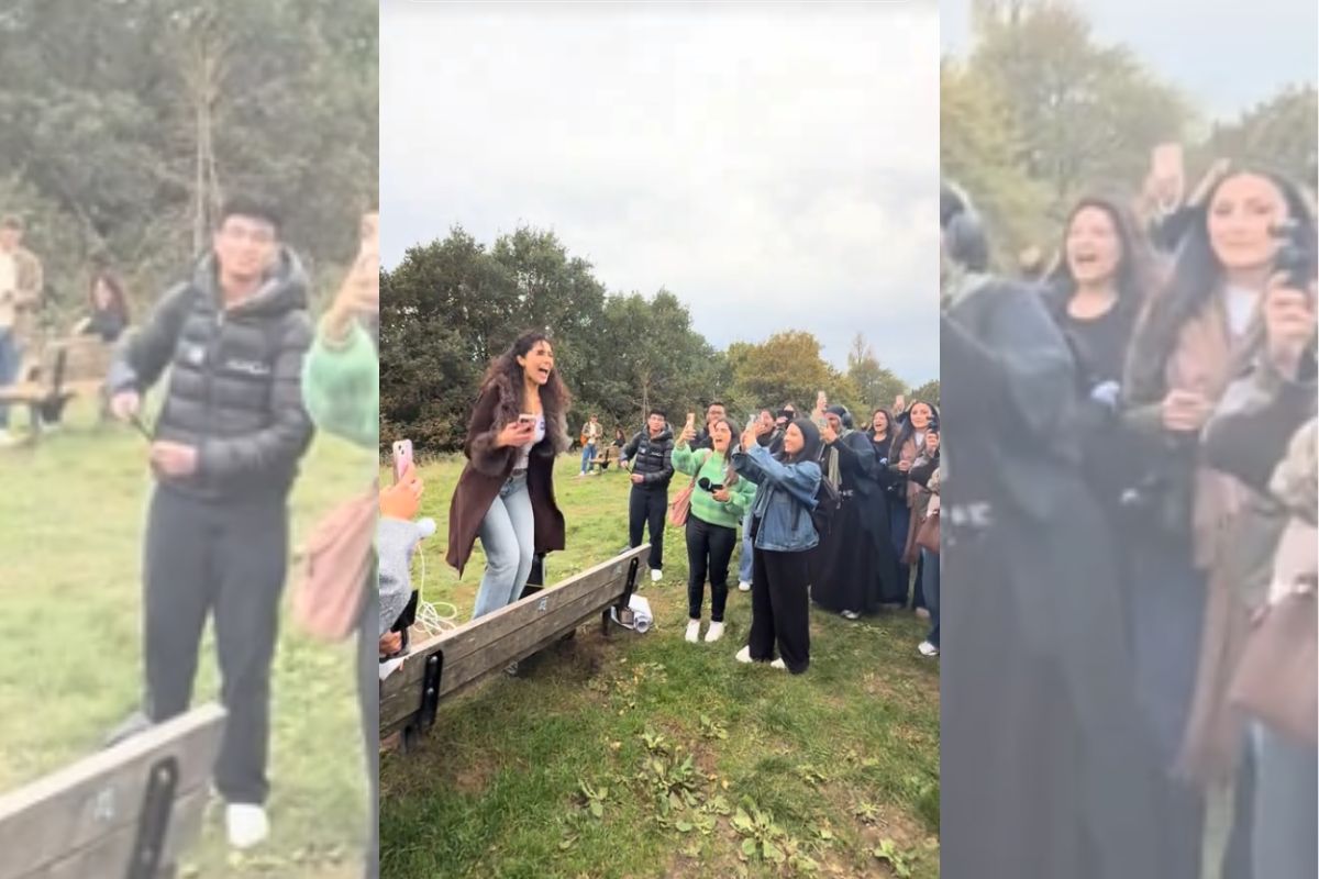 Foto colorida de pessoas no parque - Metrópoles