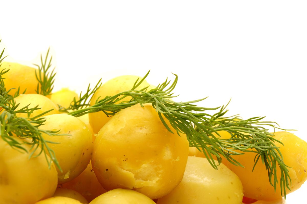 foto colorida batatas bolinha cozidas 