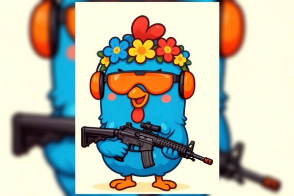Imagem colorida de ilustração postada por deputada