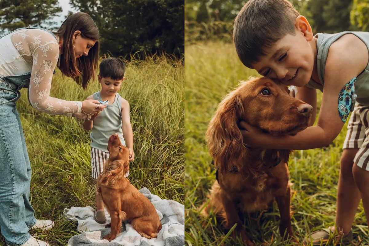 Ducky, o cão de serviço que alertou mãe de criança com diabetes tipo 1 mesmo de longe