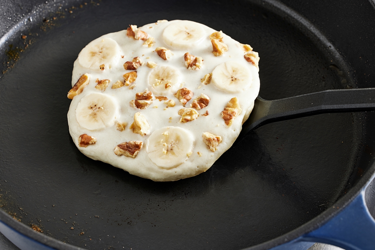 panqueca de banana proteica