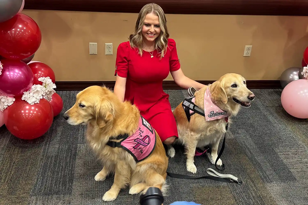 mulher que ficou em coma e cão de serviço 