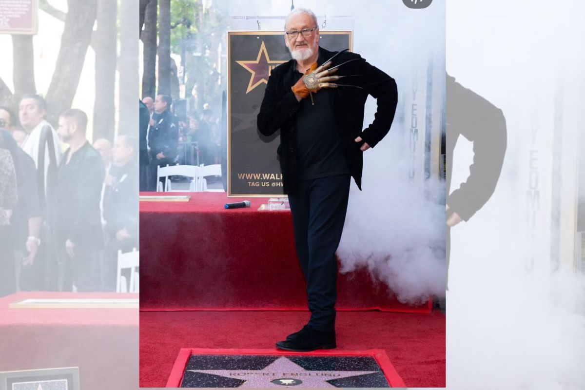 Robert Englund eterniza Freddy Krueger com estrela na Calçada da Fama