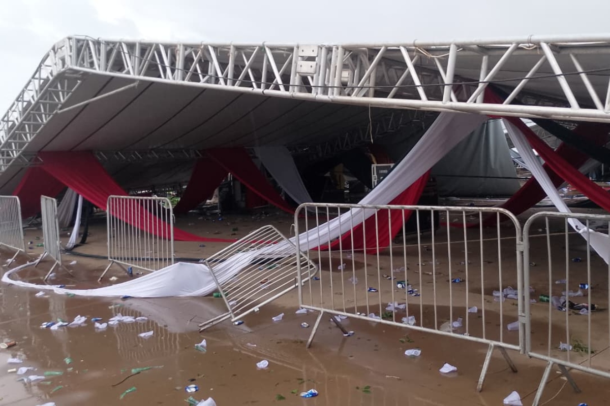 Tragédia na Festa: Ventos Fortes Causam Morte e Deixam Dezenas Feridos em Evento Universitário