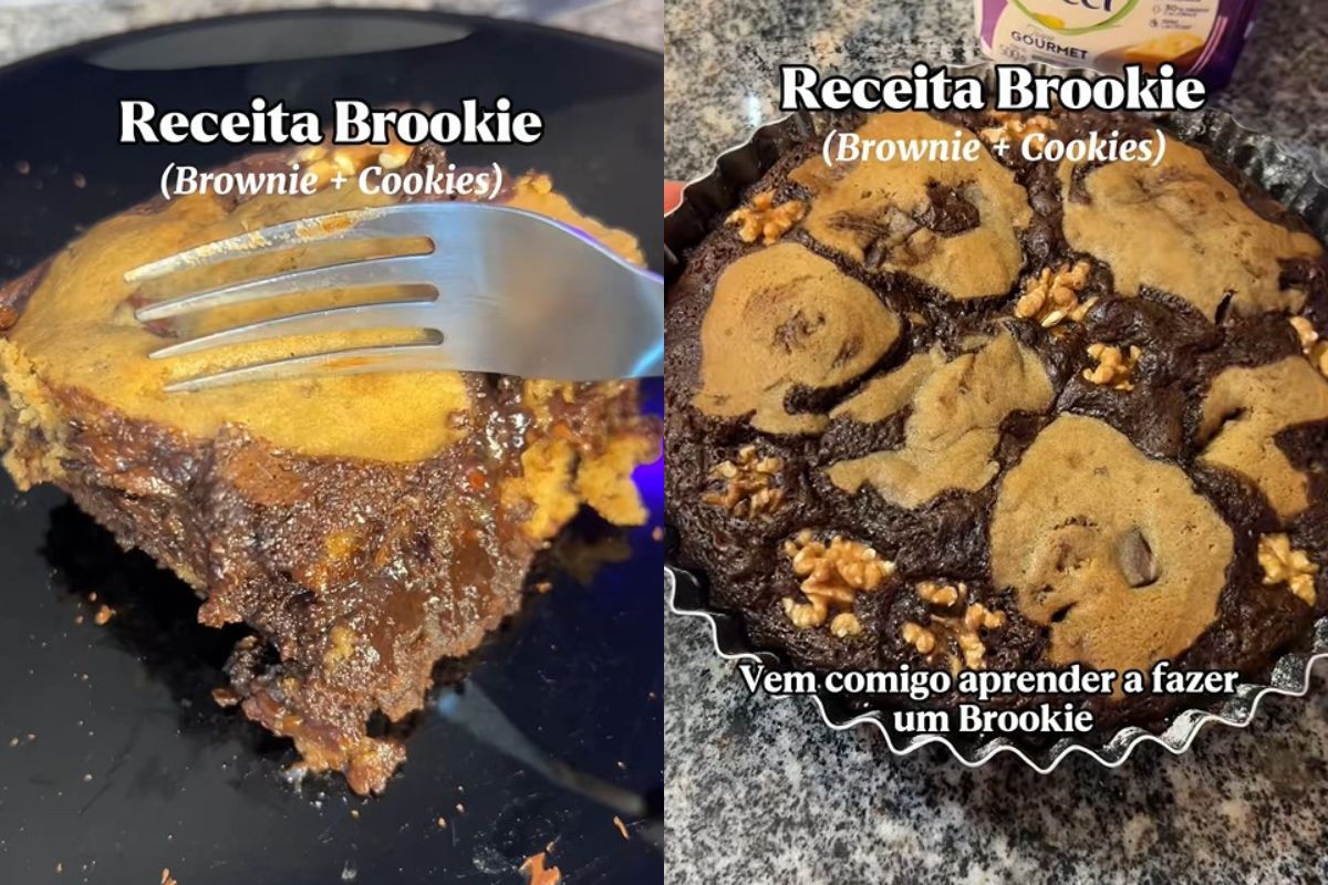 Brookie: a sobremesa que mistura brownie e cookie em uma só mordida