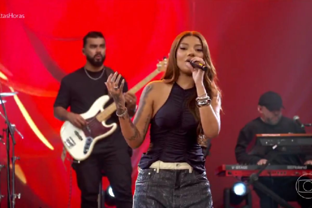 foto colorida Ludmilla no Altas Horas 