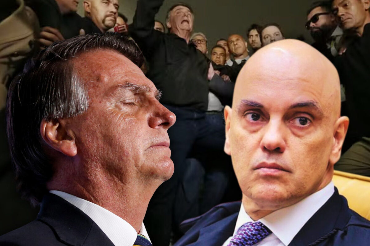 Alexandre de Moraes e Jair Bolsonaro