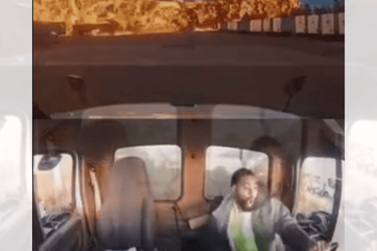 Caminhoneiro em Pânico: Vídeo Chocante da Queda de Avião nos EUA Viraliza!