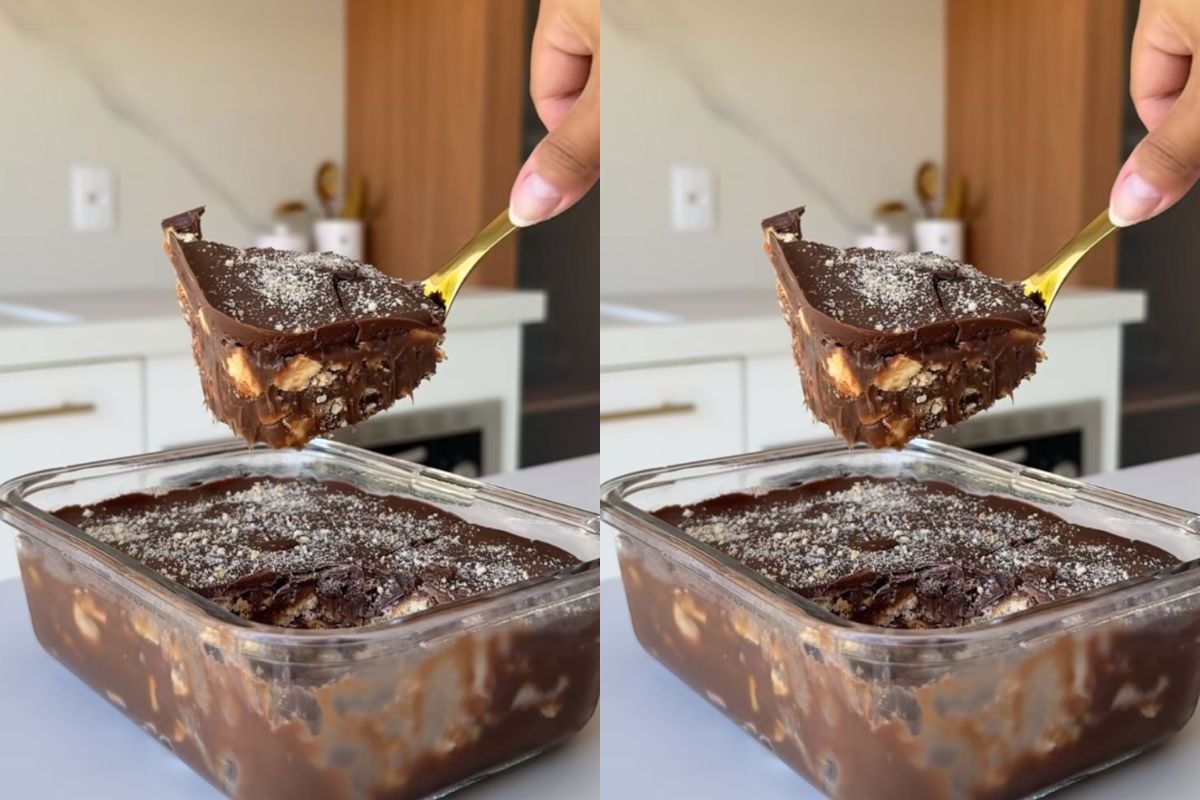 Palha italiana na travessa é sucesso garantido na sobremesa