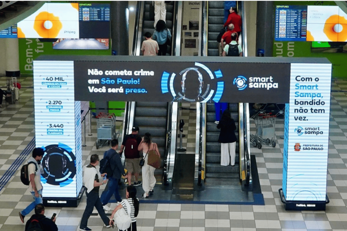 Congonhas Blindado: 20 Câmeras com Reconhecimento Facial Chegam ao Smart Sampa!